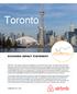 Toronto CITY OF TORONTO ECONOMIC IMPACT STATEMENT