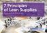 7 Principles of Lean Supplies. A new approach to the Efficient Workplace