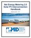 Net Energy Metering 2.0 Solar PV Interconnection Handbook. Effective January 1, 2017