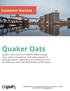 Quaker Oats. Customer Success