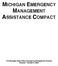 MICHIGAN EMERGENCY MANAGEMENT ASSISTANCE COMPACT