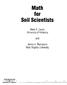 Math for Soil Scientists