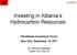 Investing in Albania s Hydrocarbon Resources