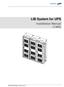 LIB System for UPS Installation Manual (136S)