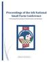 Proceedings of the 6th National Small Farm Conference Promoting the Successes of Small Farmers and Ranchers