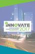 INNOVATE Welcome to INNOVATE Table of Contents. Save The Date!