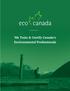 We Train & Certify Canada s Environmental Professionals
