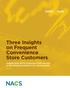 Three Insights on Frequent Convenience Store Customers. Insights from NACS Consumer Fuels Surveys on the shopping behavior of c-store loyalists