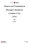 Fitnesss and Competence Managers Guidance October 2016
