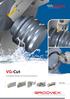 VG-Cut. Complete Range of Turning Solutions METRIC. Innovative Grooving & Turning Solutions