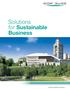 Solutions for Sustainable Business