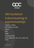 360 Guidance Subcontracting in Apprenticeships