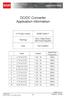 DC/DC Converter Application Information