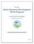 Water Resource Development Work Program