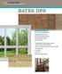BATES DPS. Dried Parts Stabilizer: Coating that protects dried wood parts during storage, processing and shipment.