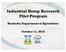 Industrial Hemp Research Pilot Program