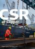 CSR at Clipper Clipper Group CSR Report 2017
