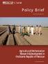 Policy Brief. Agricultural Mechanization Research & Development in the Islamic Republic of Pakistan. Dr. Tanveer Ahmad. Issue No.