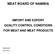MEAT BOARD OF NAMIBIA IMPORT AND EXPORT QUALITY CONTROL CONDITIONS FOR MEAT AND MEAT PRODUCTS
