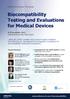 Biocompatibility Testing and Evaluations for Medical Devices