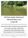 2015 Water Quality Monitoring of Mill and Dividing Creeks Arnold, MD