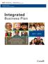 Integrated. Business Plan { } A partnership of Human Resources and Skills Development Canada, the Labour Program and Service Canada