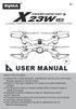4-CHANNEL PRESSURE FIXED POSITION HOVERING REMOTE CONTROL DRONE USER MANUAL