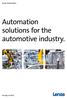 Automation solutions for the automotive industry.