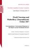 Draft Nursing and Midwifery (Amendment) Order 2017