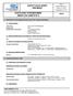 SAFETY DATA SHEET Revised edition no : 0 SDS/MSDS Date : 9 / 7 / 2013