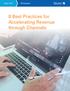 8 Best Practices for Accelerating Revenue through Channels