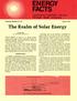 The Realm of Solar Energy