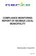 COMPLIANCE MONITORING REPORT OF NKOMAZI LOCAL MUNICIPALITY