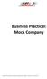 Business Practical: Mock Company