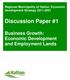 Regional Municipality of Halton: Economic Development Strategy Discussion Paper #1