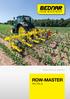 Precise inter-row cultivation ROW-MASTER RN, RN_S