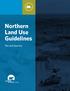 Northern Land Use Guidelines. Pits and Quarries