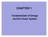 CHAPTER 1. Fundamentals of Energy and the Power System