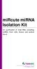 mircute mirna Isolation Kit