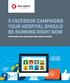 5 FACEBOOK CAMPAIGNS YOUR HOSPITAL SHOULD BE RUNNING RIGHT NOW STRATEGIES AND TIPS FROM TRUE NORTH CUSTOM