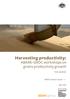 Harvesting productivity: ABARE-GRDC workshops on grains productivity growth. Tom Jackson. ABARE research report 10.6