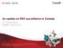 An update on RSV surveillance in Canada. Dr. Christina Bancej SARINet - May 24, 2017