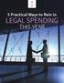 5 Practical Ways to Rein in LEGAL SPENDING THIS YEAR