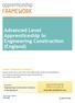 Advanced Level Apprenticeship in Engineering Construction (England)