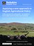 Applying a new approach to English Agricultural Policy