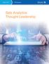 Sale Analytics Thought Leadership