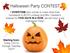 Halloween Party CONTEST