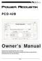Owner s Manual PCD-42B