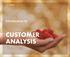 Introduction to CUSTOMER ANALYSIS