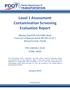 Level 1 Assessment Contamination Screening Evaluation Report